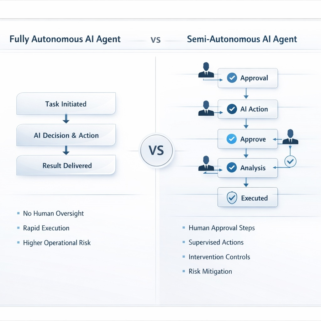 Autonomous vs semi-autonomous